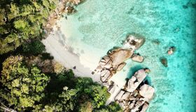 Blue Ocean and Beach in Phuket, Thailand